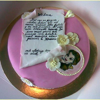 Wilmas One Year Old Cake-Princess