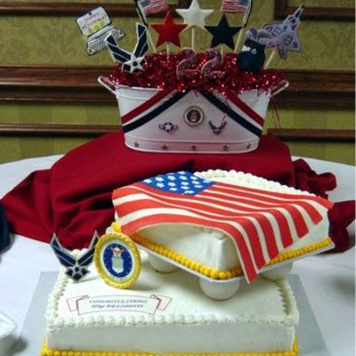 Son's Air Force Retirement Cake