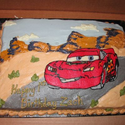 Lightening Mcqueen Cars Cake