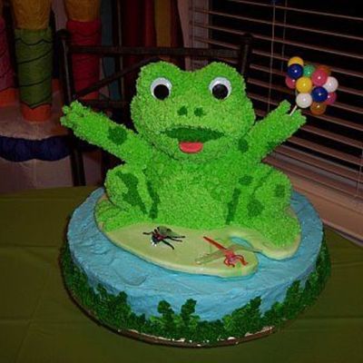 Frog Birthday Cake