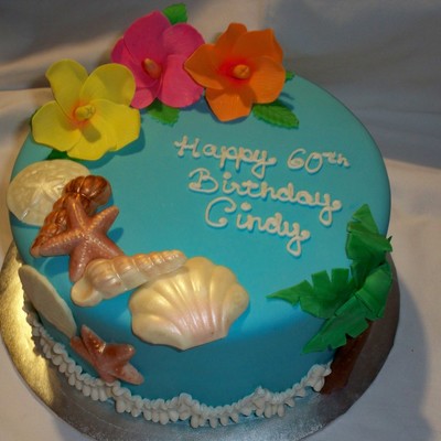 Tropical Birthday Cake