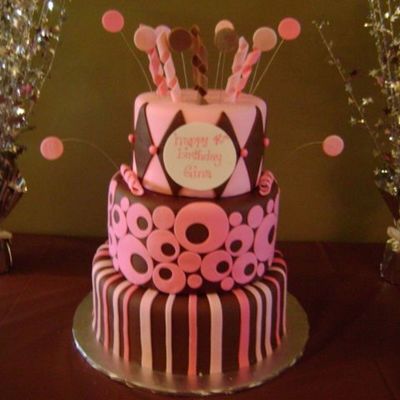40Th Bday Pink & Brown