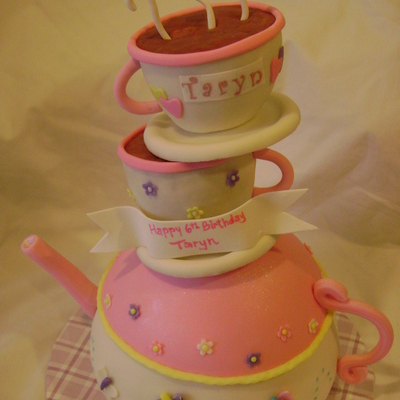 Tea Party Cake...alice In Wonderland Style