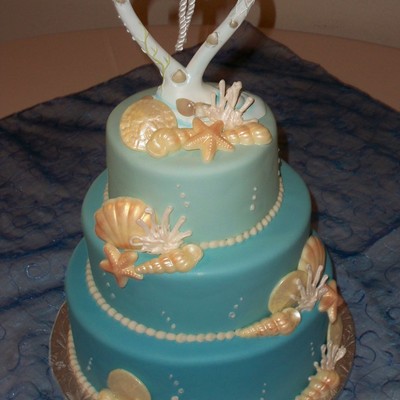 Blue Seashell Wedding