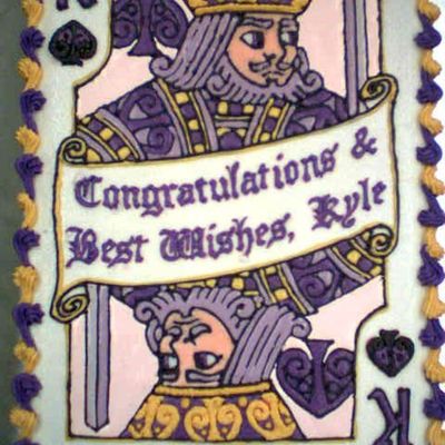 King Of Spades Graduation Cake For Kyle
