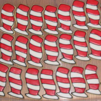 Cat In The Hat Hat Sugar Cookies