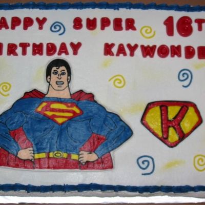 Superman Birthday Cake