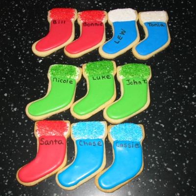 Christmas Stocking Cookies