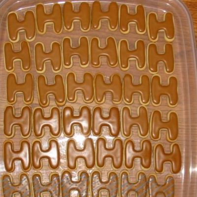Letter H Cookies