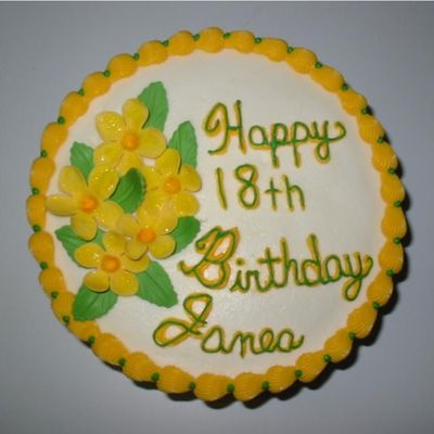 18Th Birthday Cake Flower