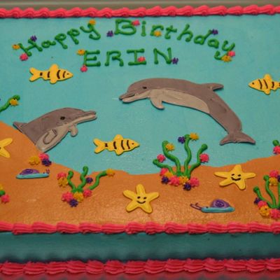 Dolphin Birthday Cake