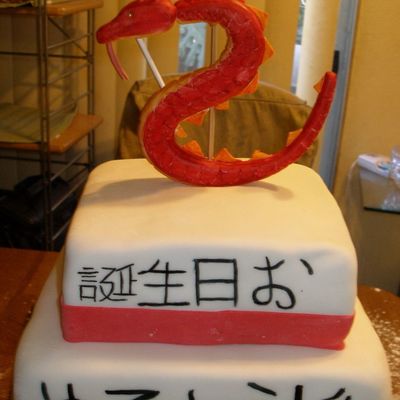 Oriental Dragon Birthday Cake