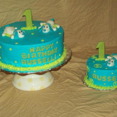 Puppy Dog 1St Birthday Cake