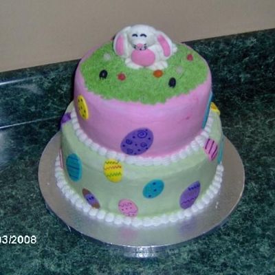 Easter Bunny And Egg Cake
