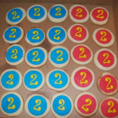 Blue And Red Cookies