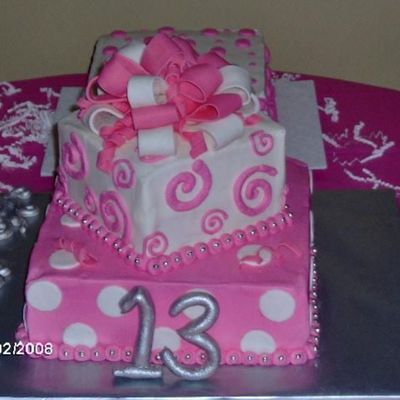 Pink And White Birthday