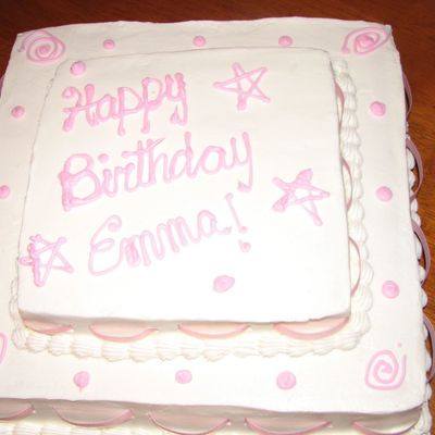 Finished Ribbon Cake