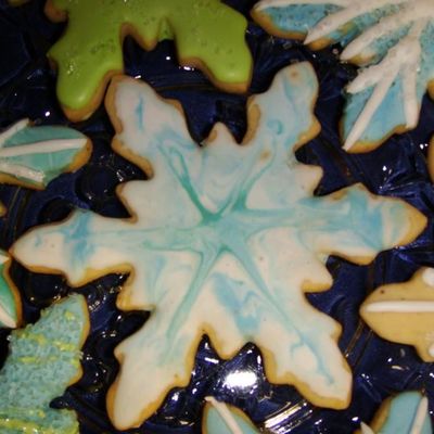 Colorflow Snowflake Cookies