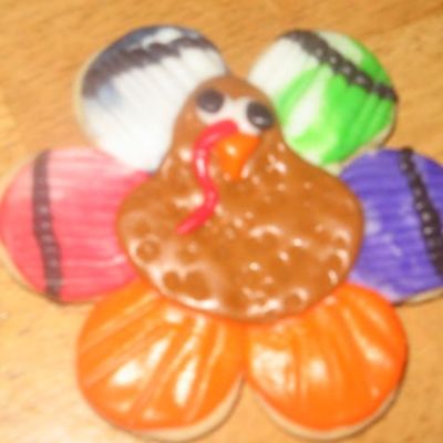 Thanksgiving Turkey Cookie