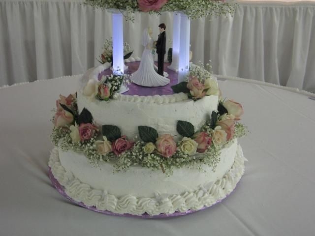 Lighted Wedding Cake