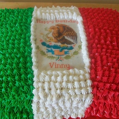 Mexican Flag Cake