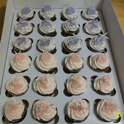 Pink/purple Shoe, Purse, And Dress Cupcakes