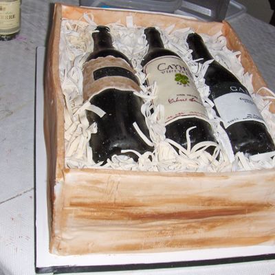 Wine Case Cake