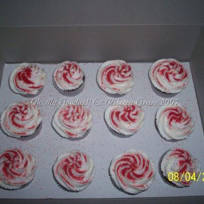 White And Red Cupcakes