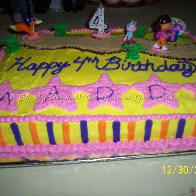 Sideview Of Dora & Boots Birthday