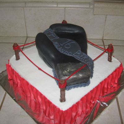 Boxing Glove Cake
