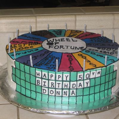 Wheel Of Fortune Cake