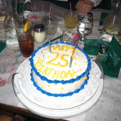Blue, Yellow 25Th Birthday