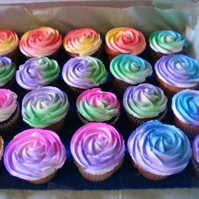Rose Cupcakes Airbrushed