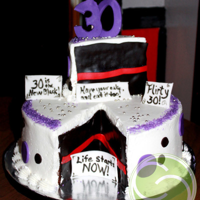 Positive 30Th Birthday Cake