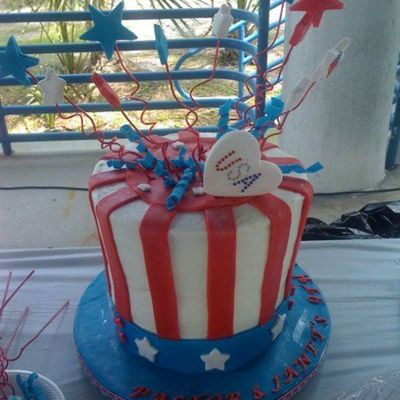 4Th Of July Picnic Cake