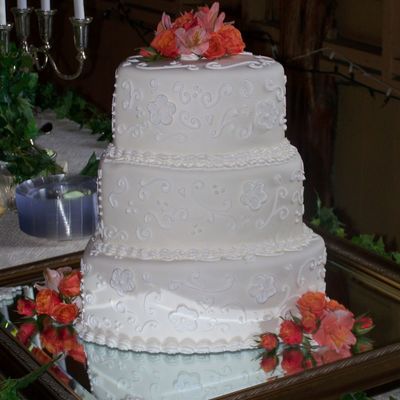 Heart Shaped Wedding Cake