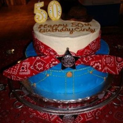 Western Birthday Cake