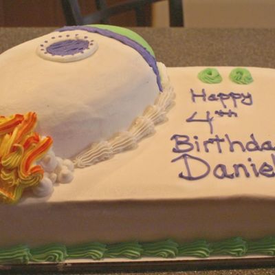 Rocket Cake - Side View