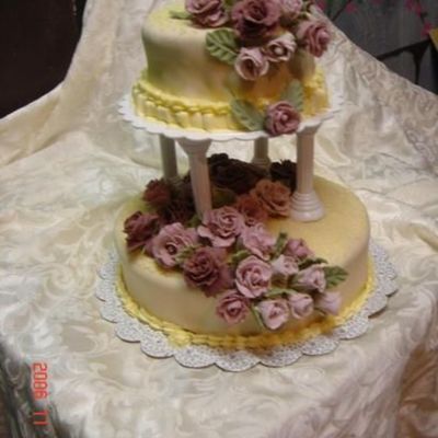 First Wedding Cake- Course 3 Final Cake