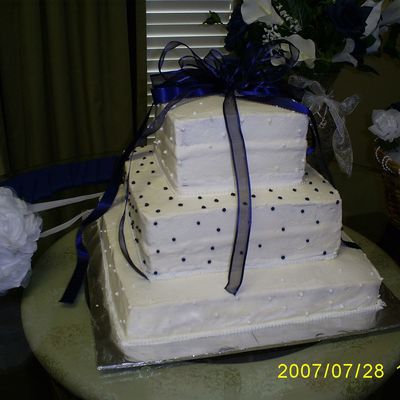 Square Wedding Cake