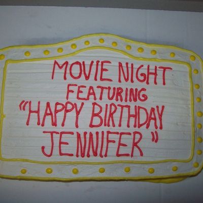 Movie Birthday Cake