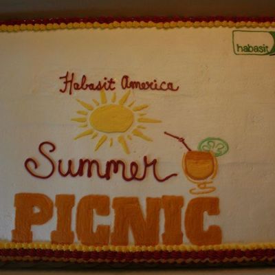 Custom Full Sheet Cake To Match Flier