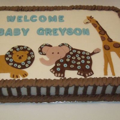 Boys Baby Shower Cake