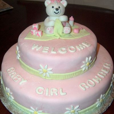 Baby Bear Shower Cake