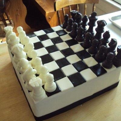 Chess Board Cake