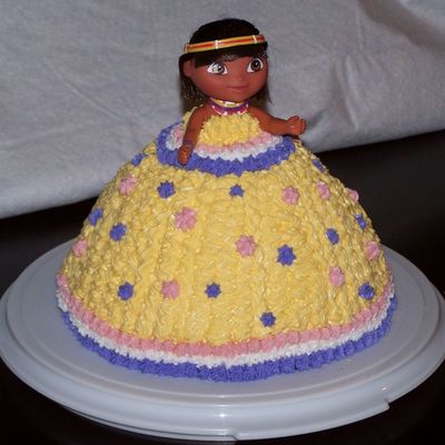Dora Doll Cake