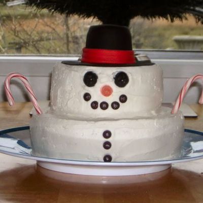 Snowman Cake