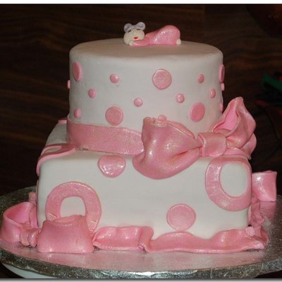 Baby Girl Shower Cake