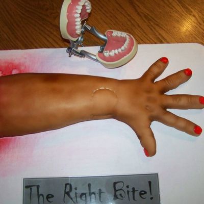 Severed/bitten Arm Cake