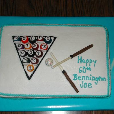 Birthday Cake - Pool Theme